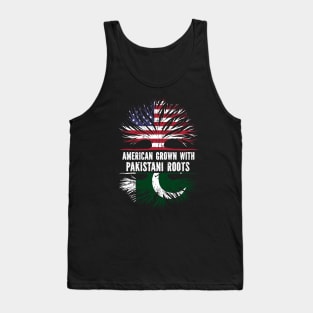 American Grown with Pakistani Roots USA Flag Tank Top